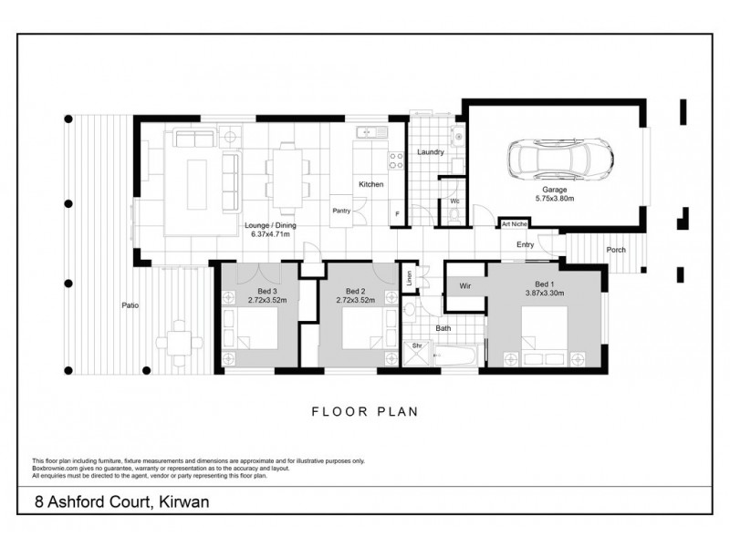 8 Ashford Court, Kirwan QLD 4817 Floorplan
