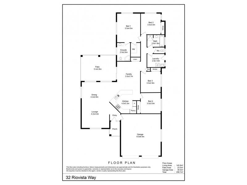32 Riovista Way, Kirwan QLD 4817 Floorplan
