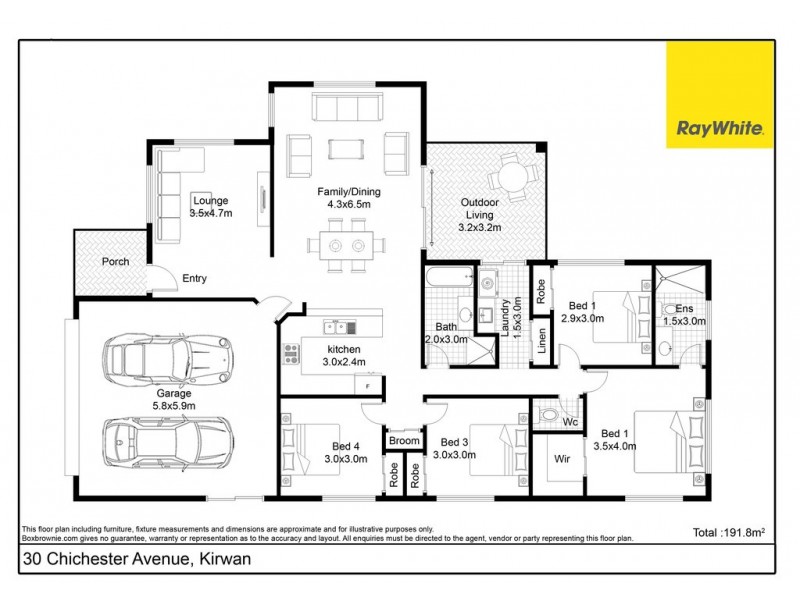 30 Chichester Avenue, Kirwan QLD 4817 Floorplan