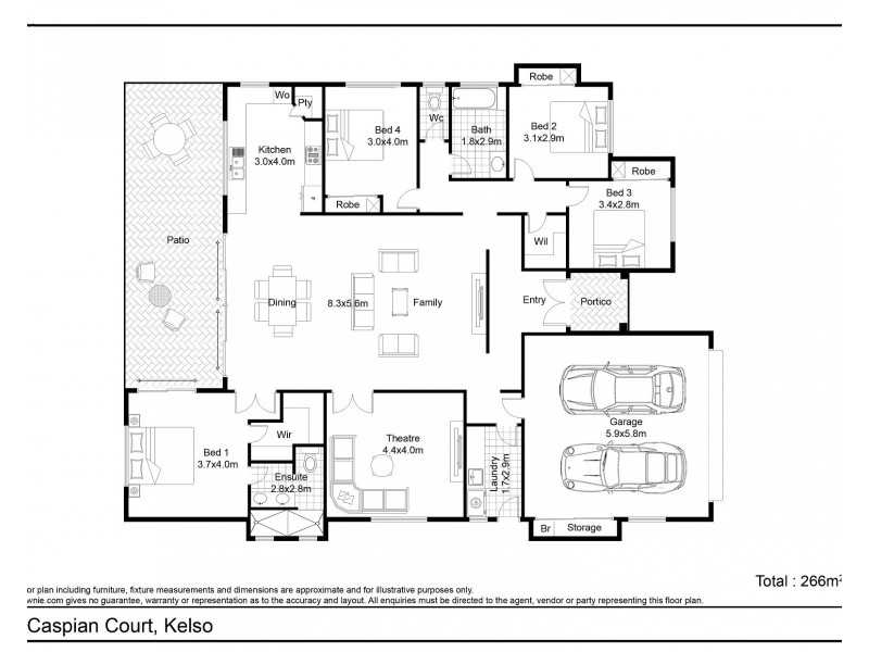 20 Caspian Court, Kelso QLD 4815 Floorplan