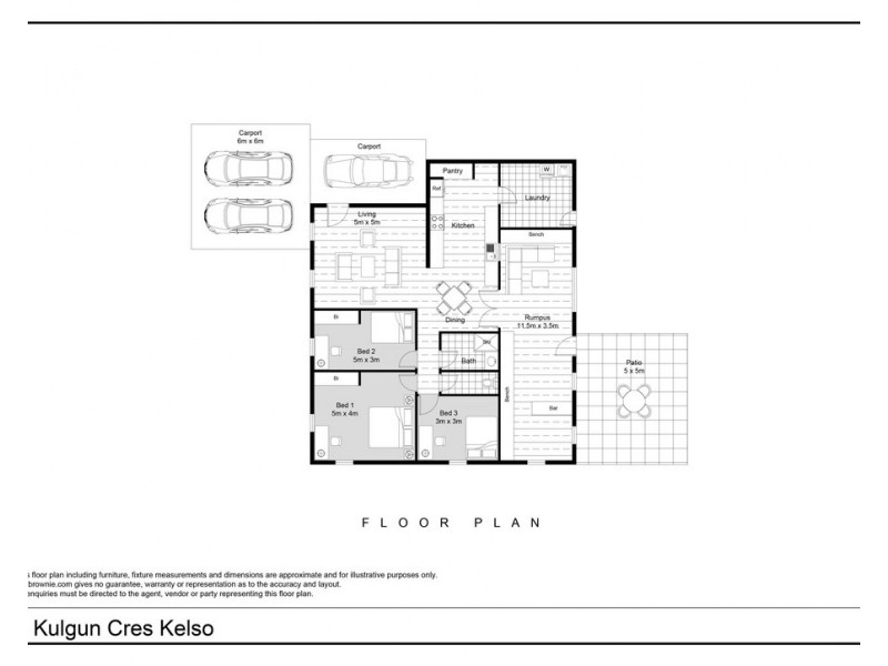 4 Kulgun Crescent, Kelso QLD 4815 Floorplan