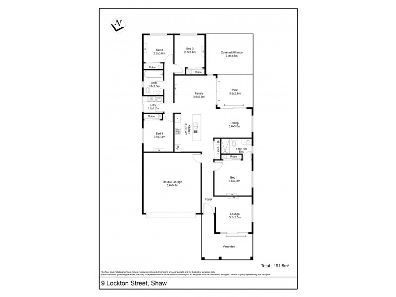 9 Lockton Street, Shaw QLD 4818 Floorplan