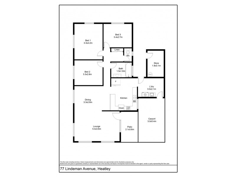 77 Lindeman Avenue, Heatley QLD 4814 Floorplan