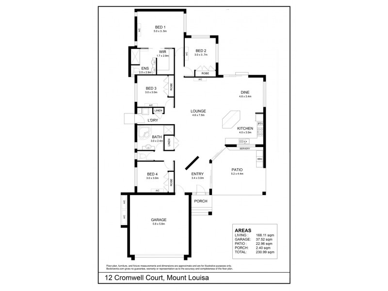 12 Cromwell Court, Mount Louisa QLD 4814 Floorplan