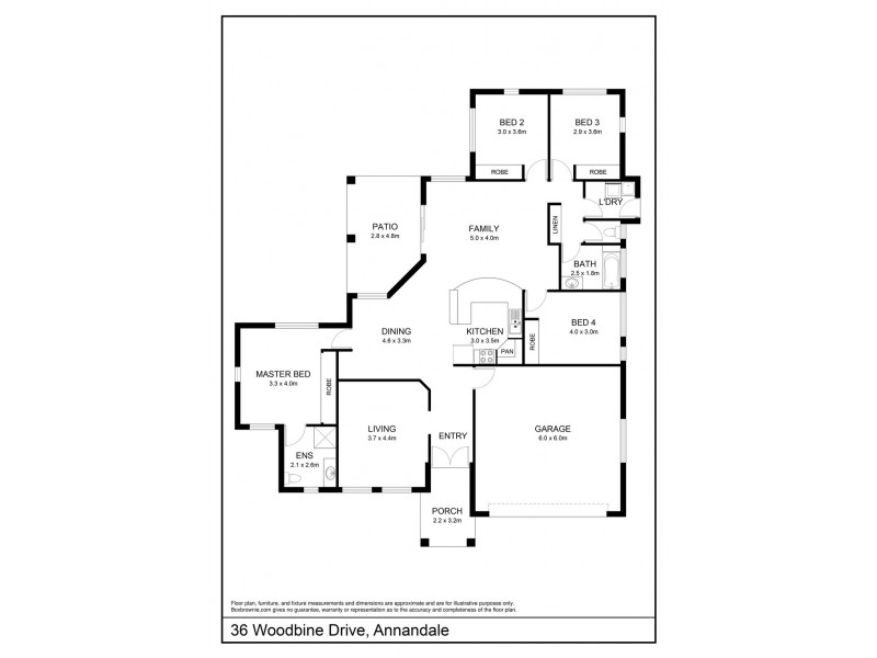 36 Woodbine Drive, Annandale QLD 4814 Floorplan