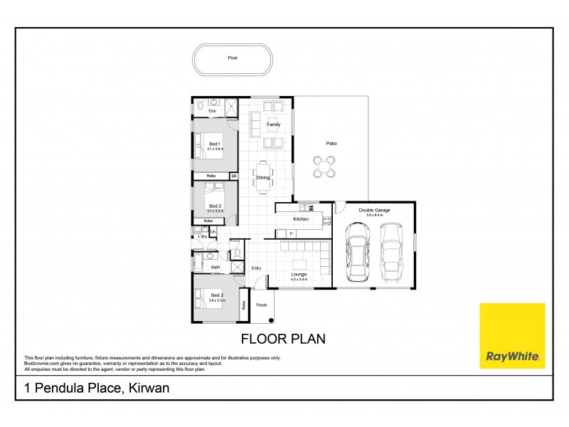 1 Pendula Place, Kirwan QLD 4817 Floorplan