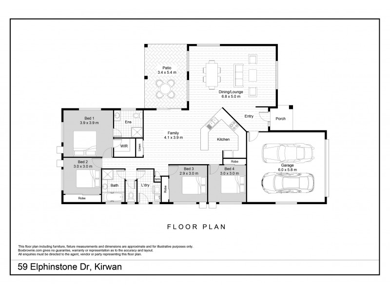 59 Elphinstone Drive, Kirwan QLD 4817 Floorplan