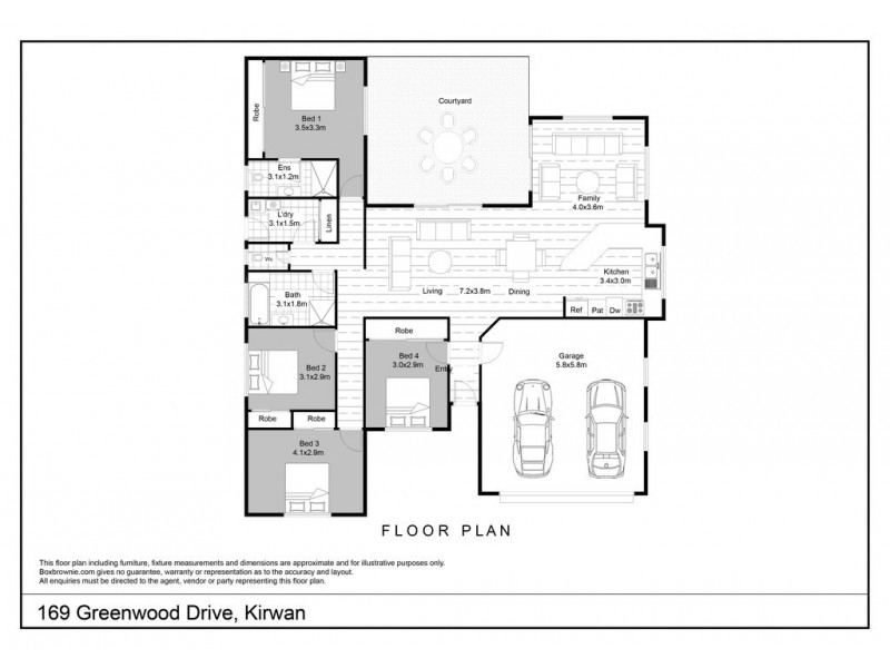 169 Greenwood Drive, Kirwan QLD 4817 Floorplan