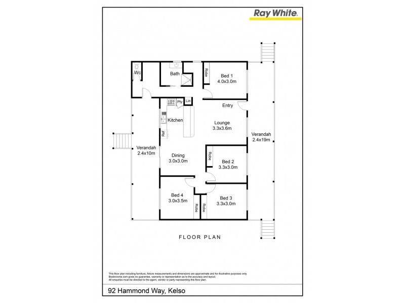 92 Hammond Way, Kelso QLD 4815 Floorplan