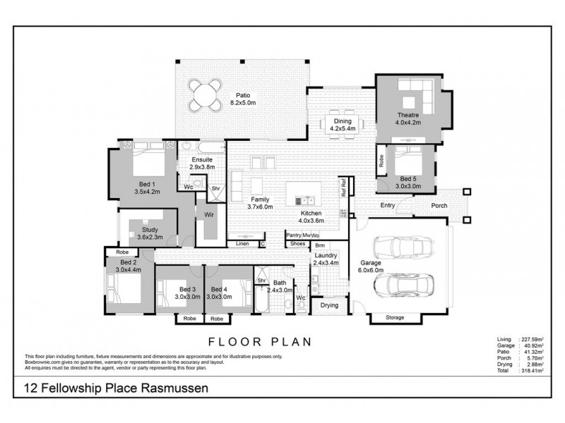 12 Fellowship Place, Rasmussen QLD 4815 Floorplan