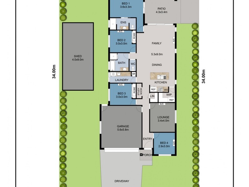 12 Stockton Elbow, Mount Louisa QLD 4814 Floorplan