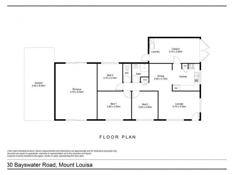 530 Bayswater Road, Mount Louisa QLD 4814 Floorplan