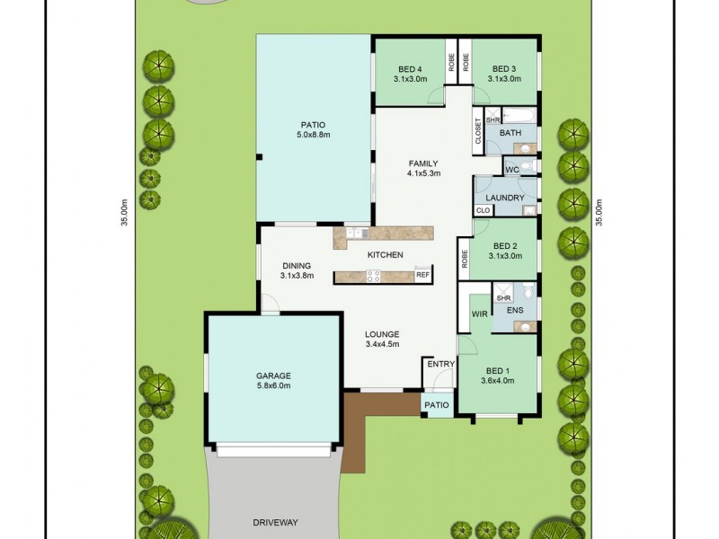 3 Miller Circuit, Kirwan QLD 4817 Floorplan