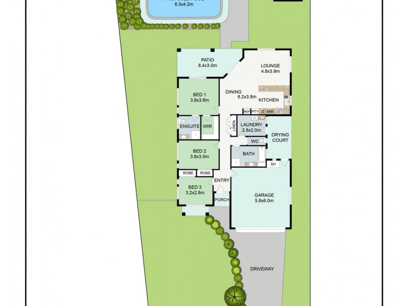 8 Mirada Court, Kirwan QLD 4817 Floorplan