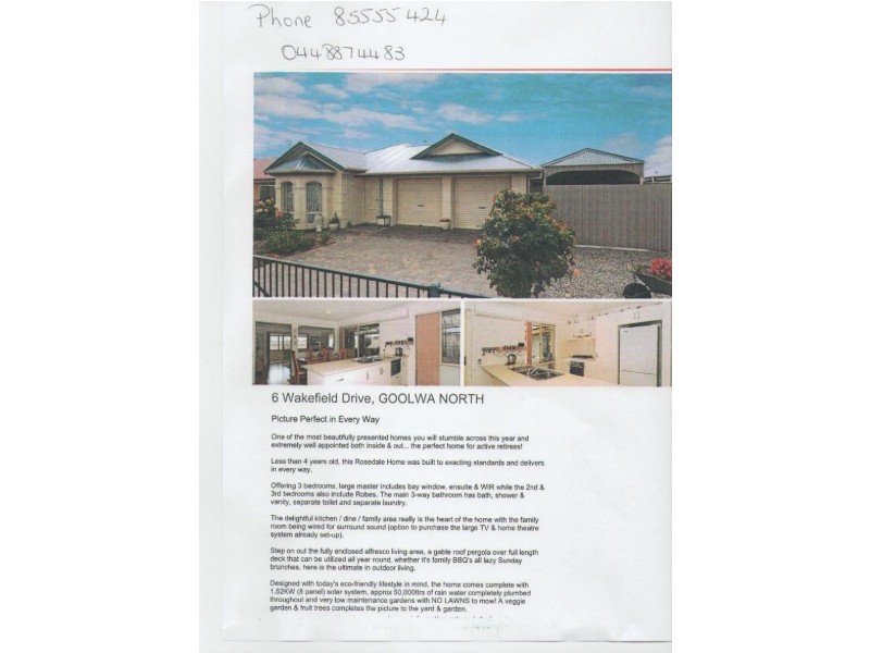 6 Wakefield Drive, Goolwa North SA 5214