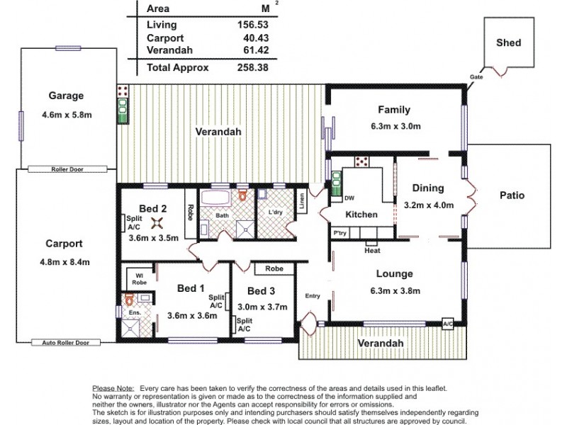 1 Tarni Street, Fairview Park SA 5126 Floorplan