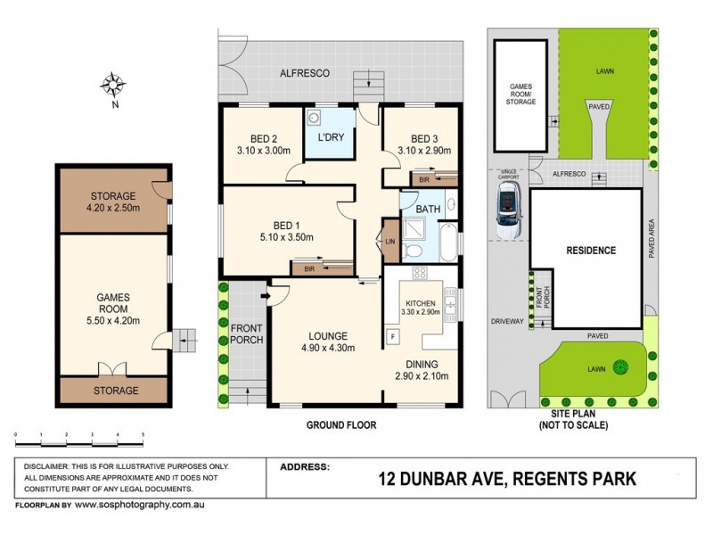 12 Dunbar Avenue, Regents Park NSW 2143 Floorplan