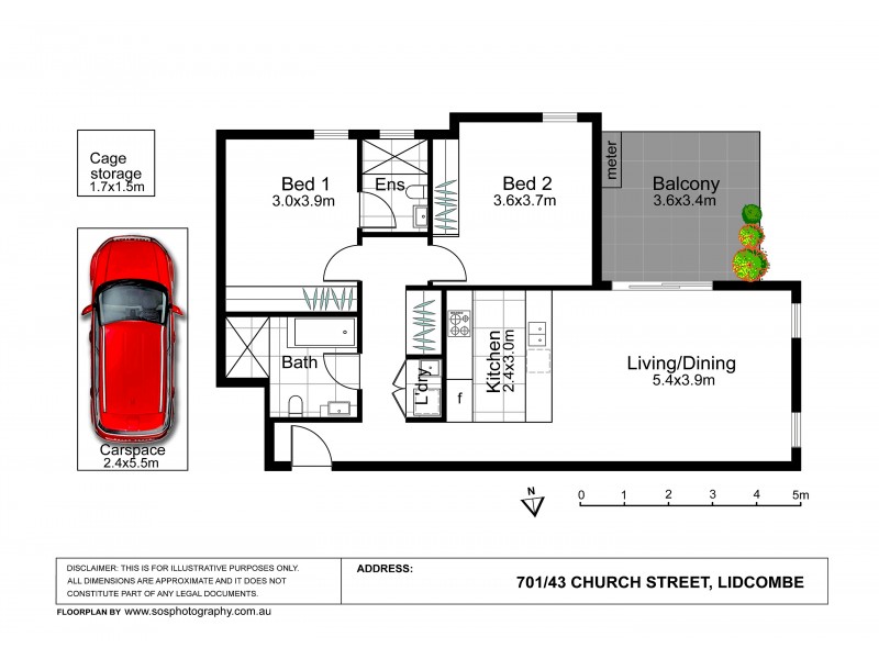 Level 7 /43 Church Street, Lidcombe NSW 2141 Floorplan