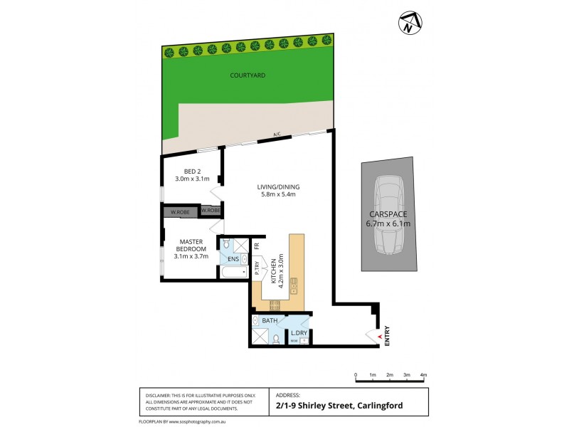2/1-9 Shirley Street, Carlingford NSW 2118 Floorplan