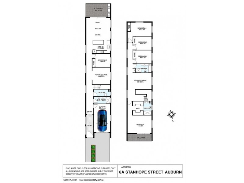 6A Stanhope Street, Auburn NSW 2144 Floorplan