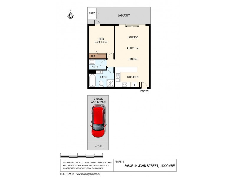 308/36-44 John Street, Lidcombe NSW 2141 Floorplan