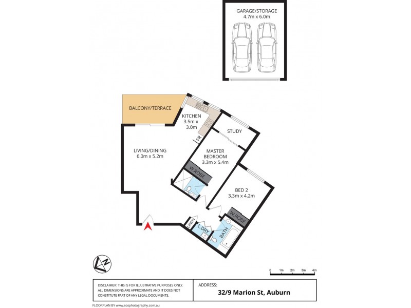32/9 Marion Street, Auburn NSW 2144 Floorplan