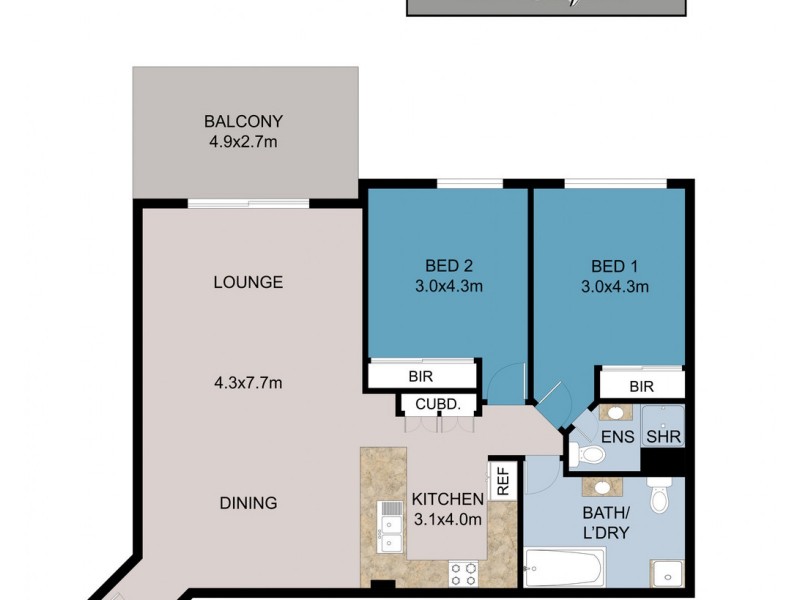 85/81 Church Street, Lidcombe NSW 2141 Floorplan