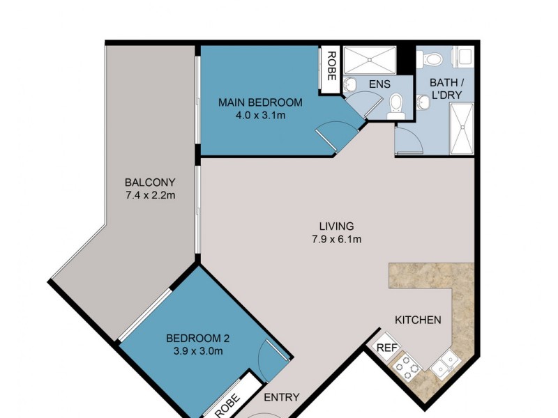 87/81 Church Street, Lidcombe NSW 2141 Floorplan