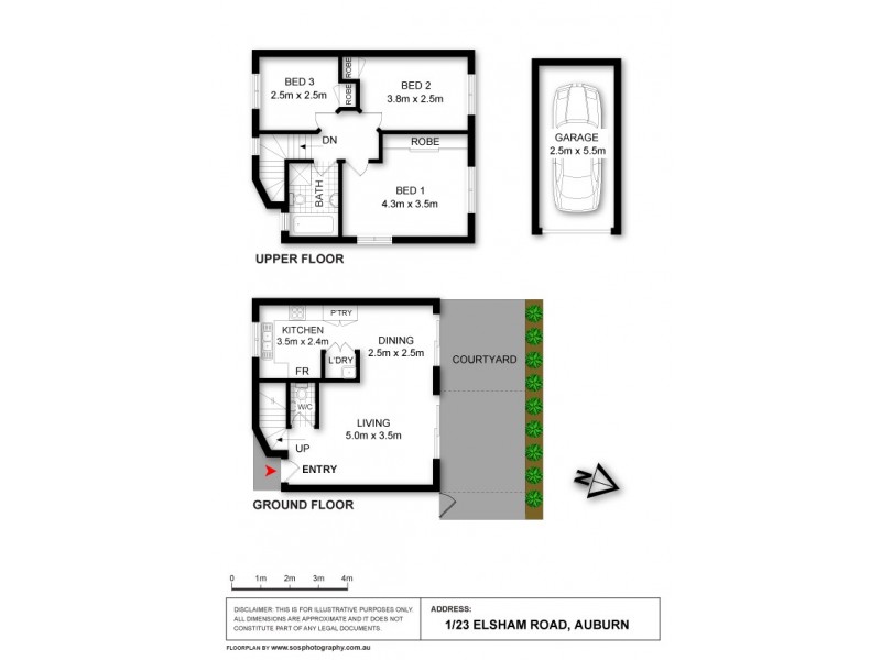 1/23 Elsham Road, Auburn NSW 2144 Floorplan