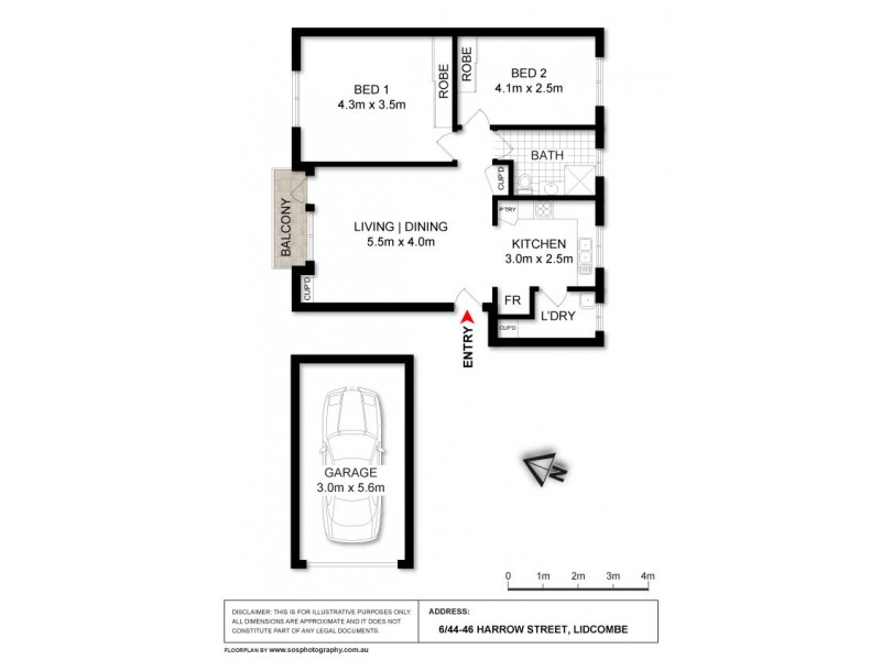 6/44-46 Harrow Road, Auburn NSW 2144 Floorplan