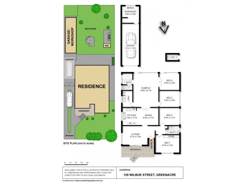129 Wilbur Street, Greenacre NSW 2190 Floorplan