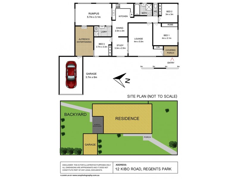 12 Kibo Road, Regents Park NSW 2143 Floorplan