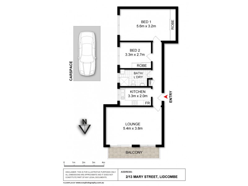 2/13 Mary Street, Lidcombe NSW 2141 Floorplan