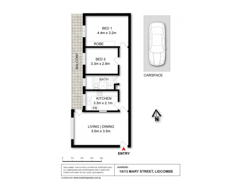 15/13 Mary Street, Lidcombe NSW 2141 Floorplan