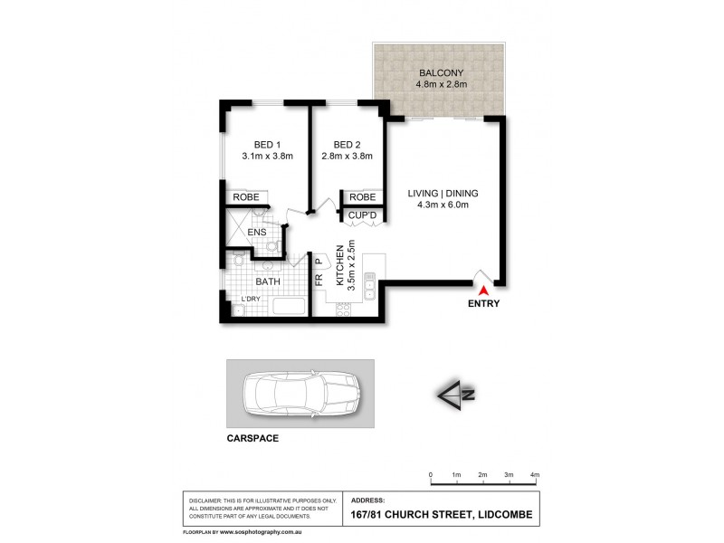 167/81 Church Street, Lidcombe NSW 2141 Floorplan