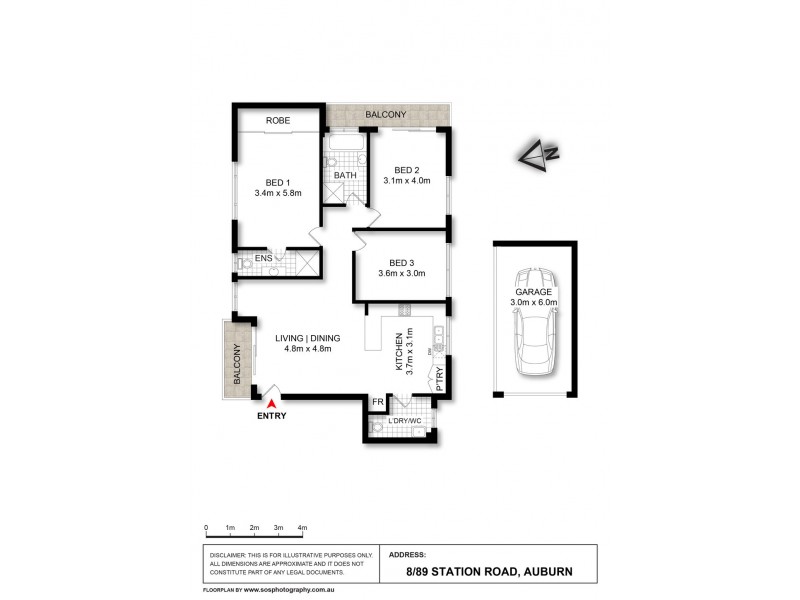 8/89 Station Road, Auburn NSW 2144 Floorplan
