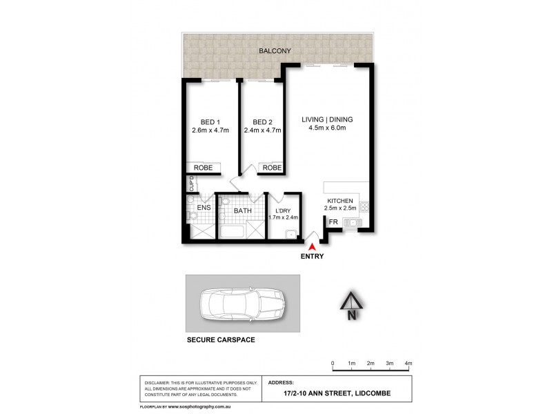 17/2-10 Ann Street, Lidcombe NSW 2141 Floorplan