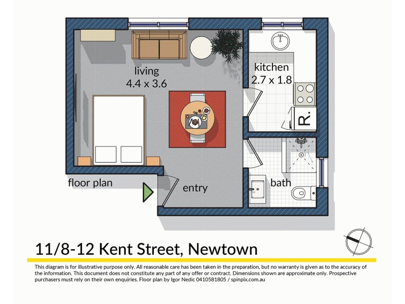 11/8-12 Kent Street, Newtown NSW 2042 Floorplan