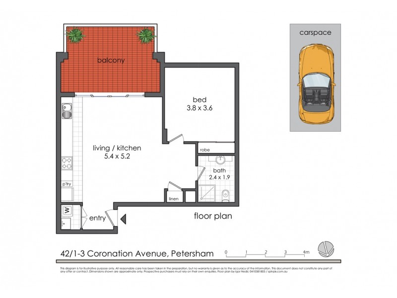 42/1-3 Coronation Avenue, Petersham NSW 2049 Floorplan