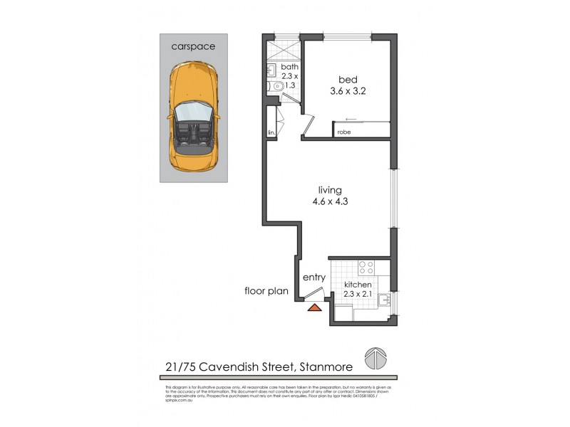 21/75-77 Cavendish Street, Stanmore NSW 2048 Floorplan
