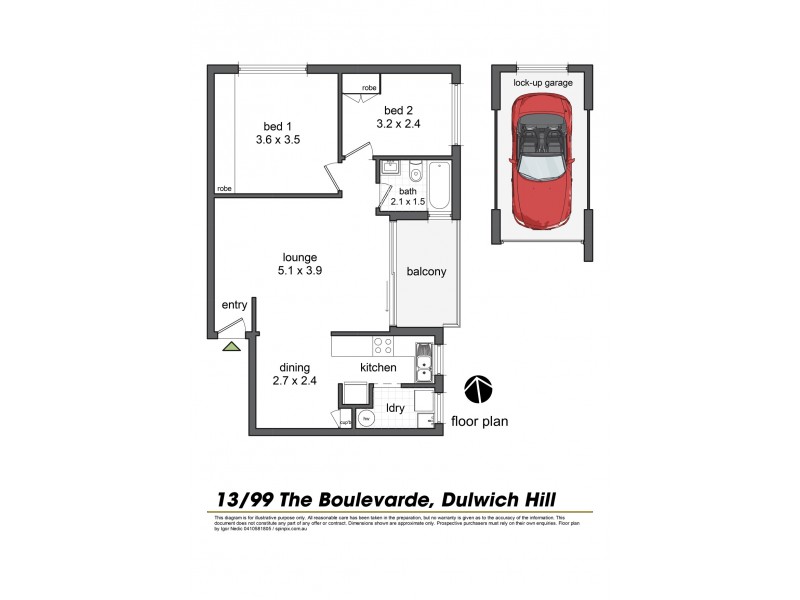 13/99-103 The Boulevarde, Dulwich Hill NSW 2203 Floorplan