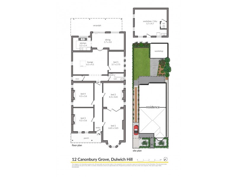 12 Canonbury Grove, Dulwich Hill NSW 2203 Floorplan