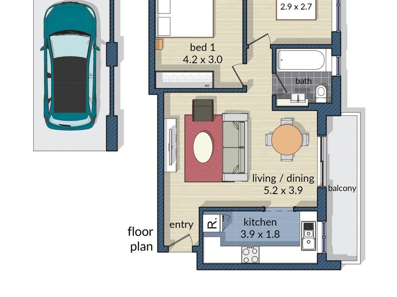 15/289 Stanmore Road, Petersham NSW 2049 Floorplan