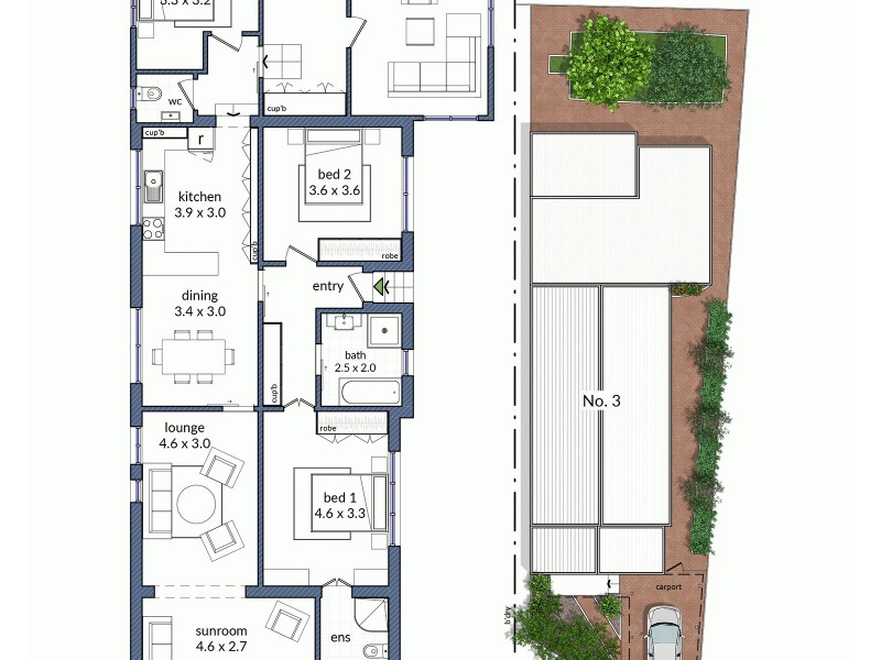 3 Dunkeld Avenue, Hurlstone Park NSW 2193 Floorplan