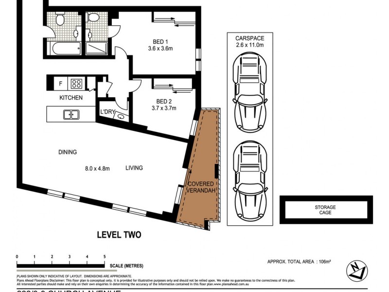 222/3-9 Church Avenue, Mascot NSW 2020 Floorplan