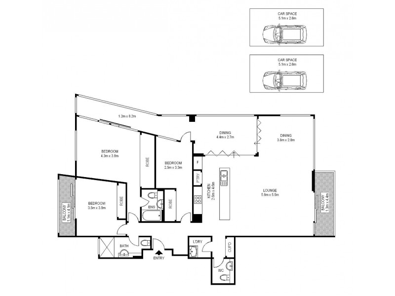 1801/221-229 Sydney Park Road, Erskineville NSW 2043 Floorplan