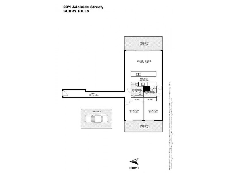 20/1-25 Adelaide Street, Surry Hills NSW 2010 Floorplan