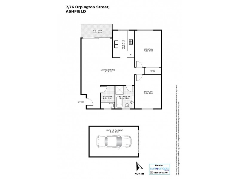7/76 Orpington Street, Ashfield NSW 2131 Floorplan
