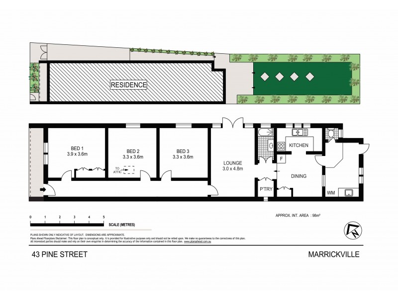 43 Pine Street, Marrickville NSW 2204 Floorplan