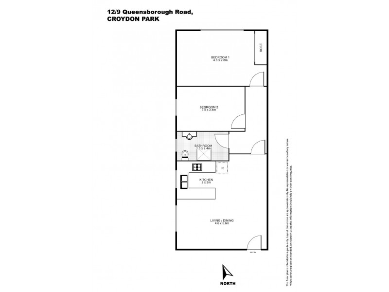 12/9 Queensborough Road, Croydon Park NSW 2133 Floorplan